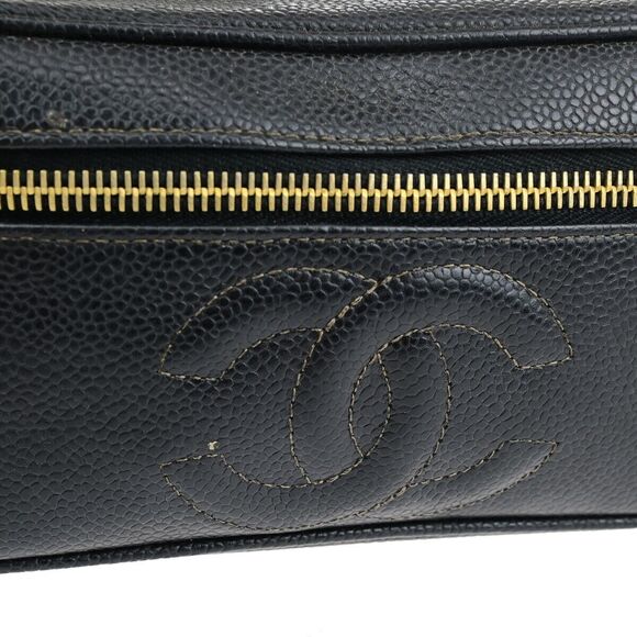 Chanel Cc Logo Vanity Hand Bag Caviar #160076C41B - Picture 8 of 15